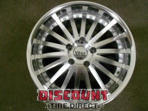 Used 18x8 5x120 5 120 VOXX Silver Machined Face Wheels/Rims