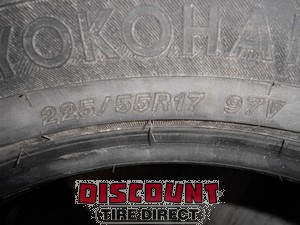 Used 225/55 17 YOKOHAMA ENVIGOR TIRES 55R R17  