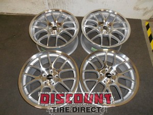   18x8.5 5x114.3 5 114.3 Konig Kilogram Silver Machined Face Wheels/Rims